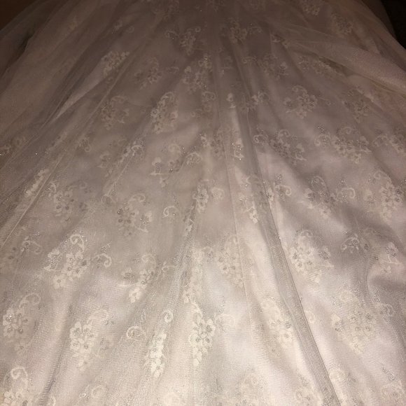 BCBG slightly off white prom/wedding dress - Picture 10 of 14